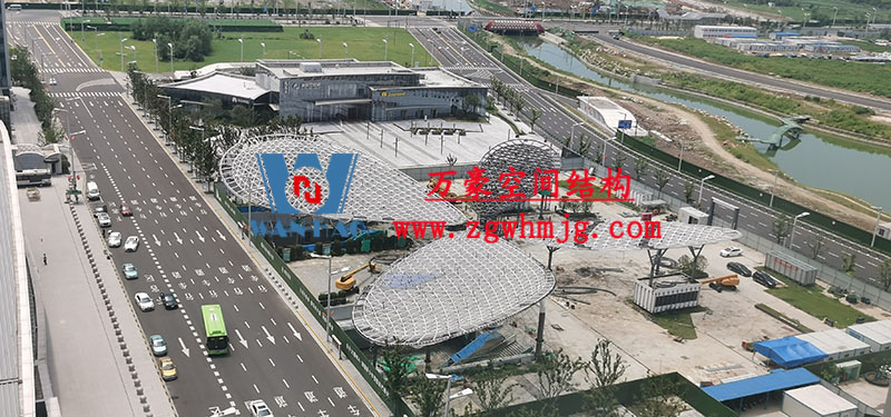 张家港站地方配套工程站前西侧旅客集散区蝴蝶造型天幕钢结构