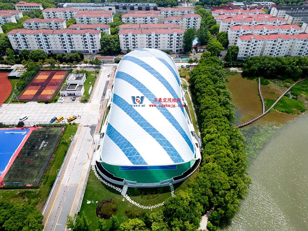 帆影碧波|风雨操场上的ETFE膜结构穹顶