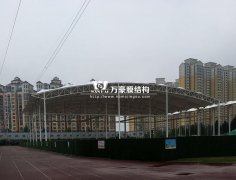 河南电网培训中心膜结构晴雨棚项目完美